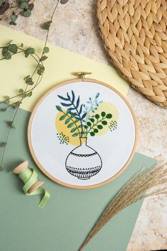 Green Fingers Embroidery Kit